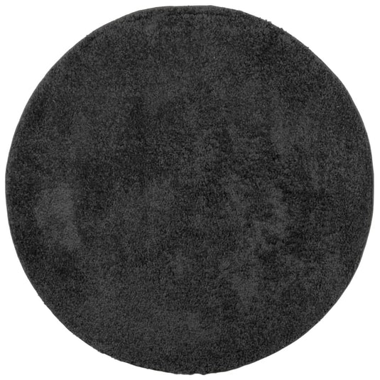 Vidaxl vloerkleed pamplona shaggy hoogpolig modern ø 80 cm antraciet