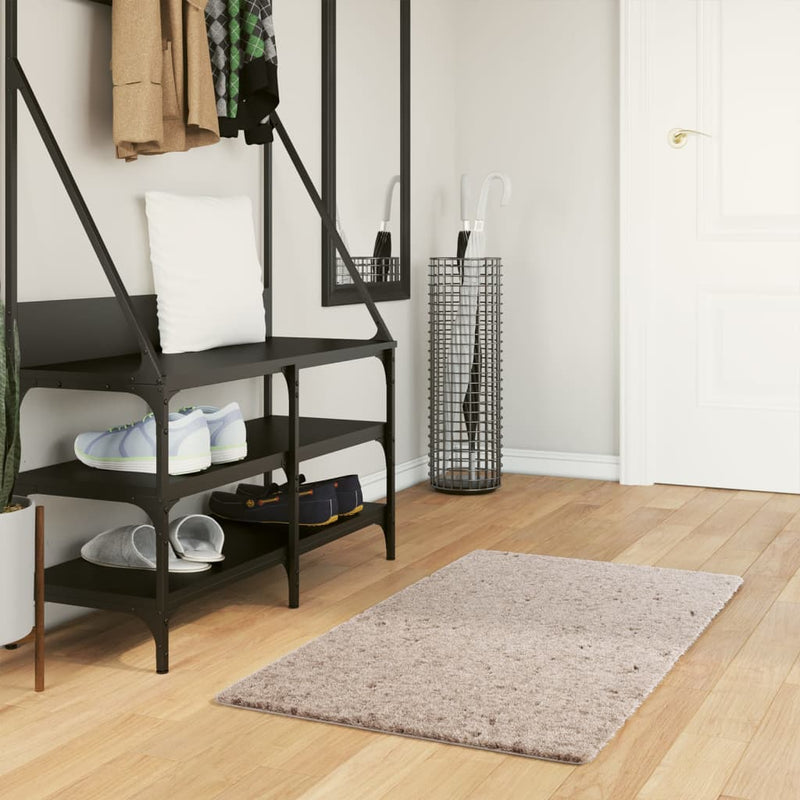 Load image into Gallery viewer, Vidaxl vloerkleed pamplona shaggy hoogpolig modern 60x110 cm beige
