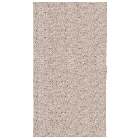 Vidaxl vloerkleed pamplona shaggy hoogpolig modern 80x150 cm beige