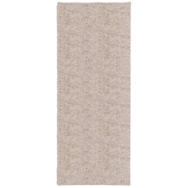 Vidaxl vloerkleed pamplona shaggy hoogpolig modern 80x200 cm beige