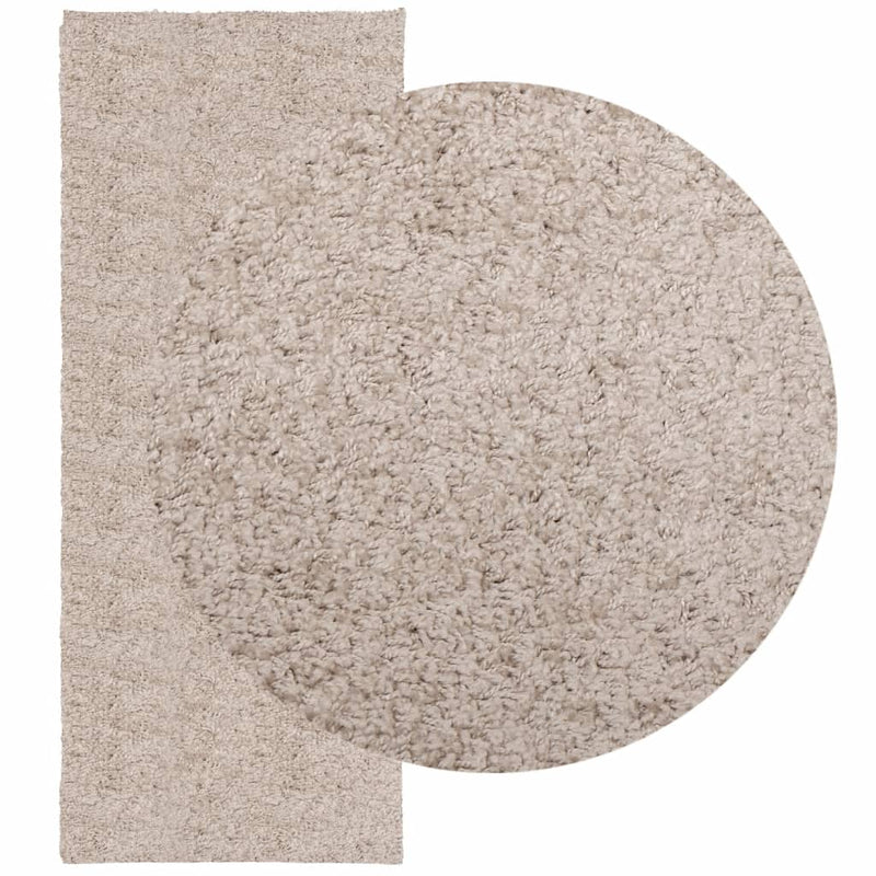 Load image into Gallery viewer, Vidaxl vloerkleed pamplona shaggy hoogpolig modern 80x200 cm beige
