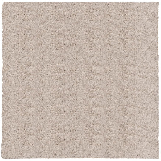 Vidaxl vloerkleed pamplona shaggy hoogpolig modern 120x120 cm beige