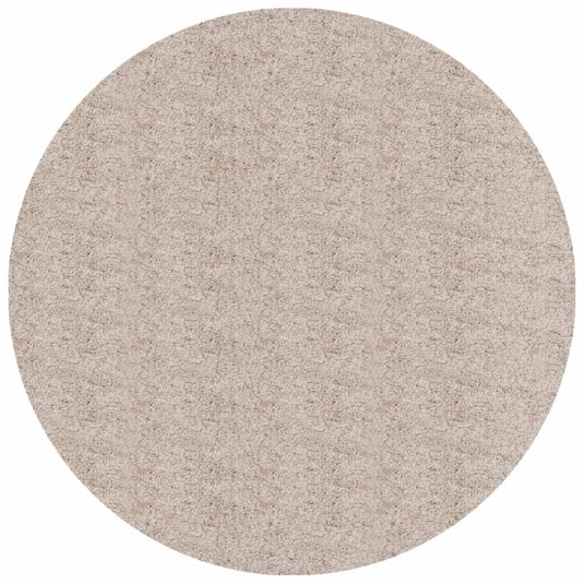 Vidaxl vloerkleed pamplona shaggy hoogpolig modern ø 100 cm beige