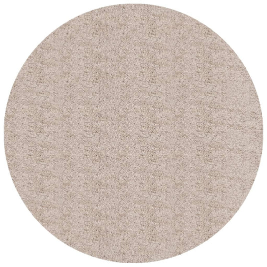 Vidaxl vloerkleed pamplona shaggy hoogpolig modern ø 120 cm beige