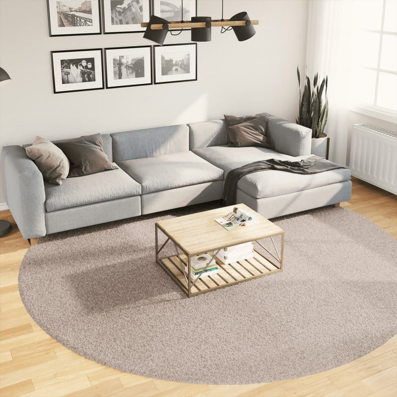 Load image into Gallery viewer, Vidaxl vloerkleed pamplona shaggy hoogpolig modern ø 280 cm beige
