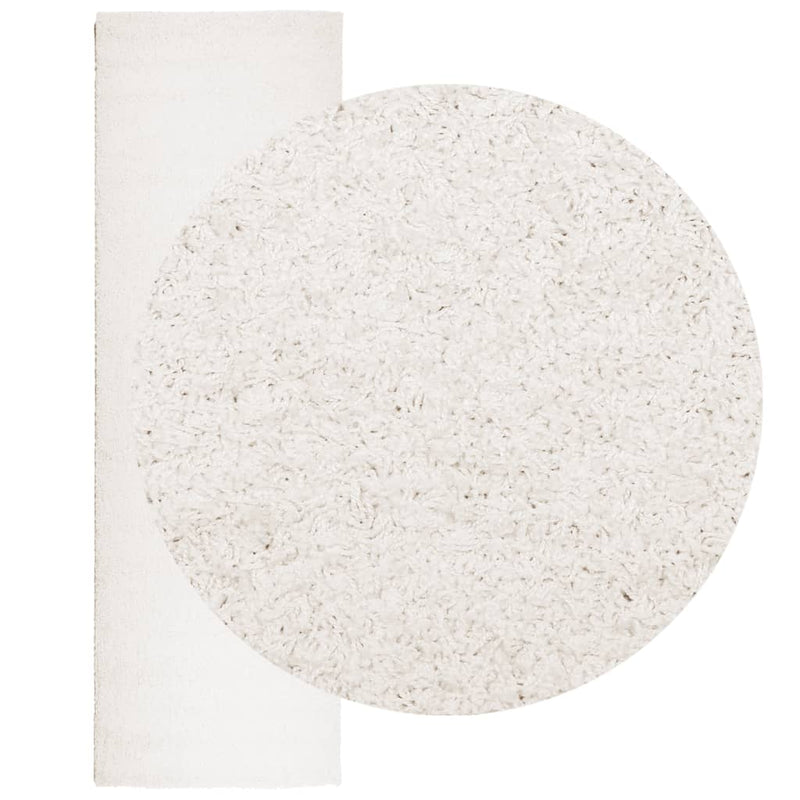 Load image into Gallery viewer, Vidaxl vloerkleed pamplona shaggy hoogpolig modern 80x250 cm crème
