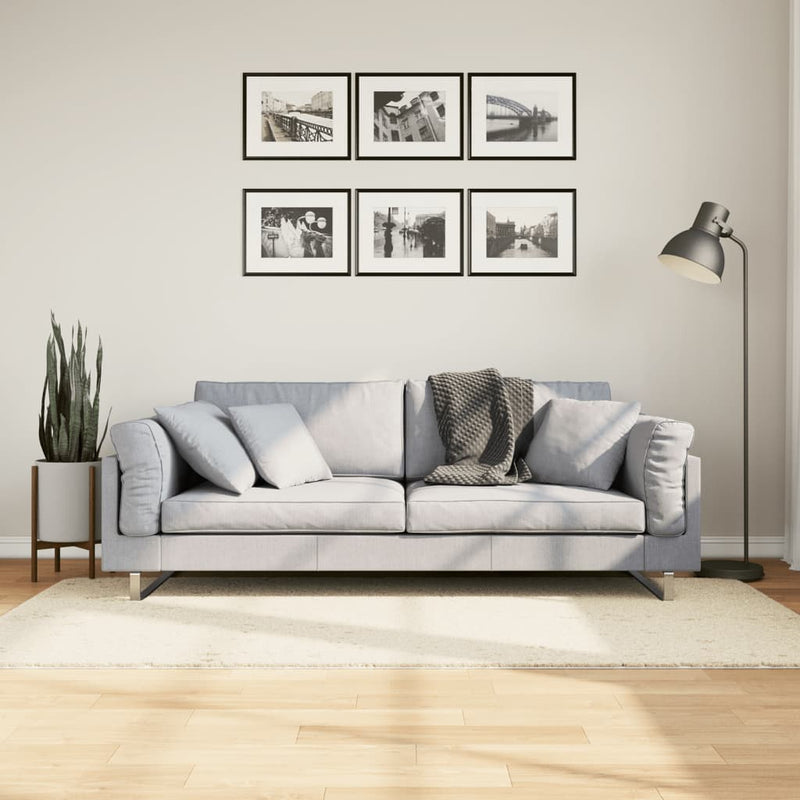 Load image into Gallery viewer, Vidaxl vloerkleed pamplona shaggy hoogpolig modern 120x120 cm crème
