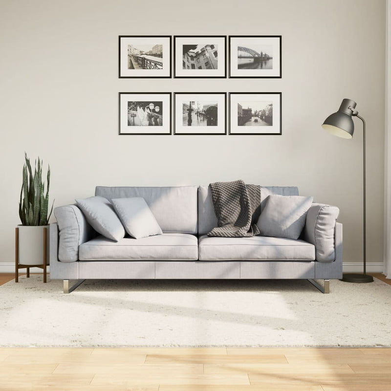 Load image into Gallery viewer, Vidaxl vloerkleed pamplona shaggy hoogpolig modern 160x230 cm crème
