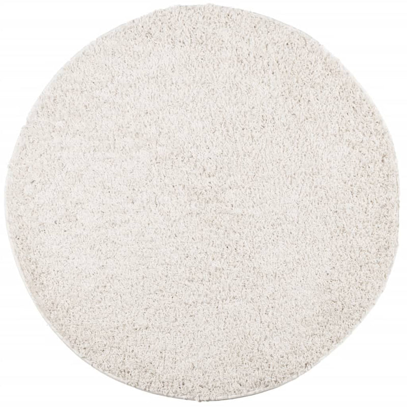 Load image into Gallery viewer, Vidaxl vloerkleed pamplona shaggy hoogpolig modern ø 80 cm crèmekleur
