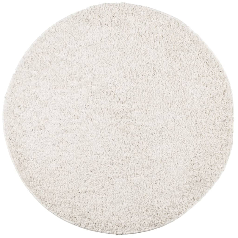 Load image into Gallery viewer, Vidaxl vloerkleed pamplona shaggy hoogpolig modern ø 240 cm crèmekleur
