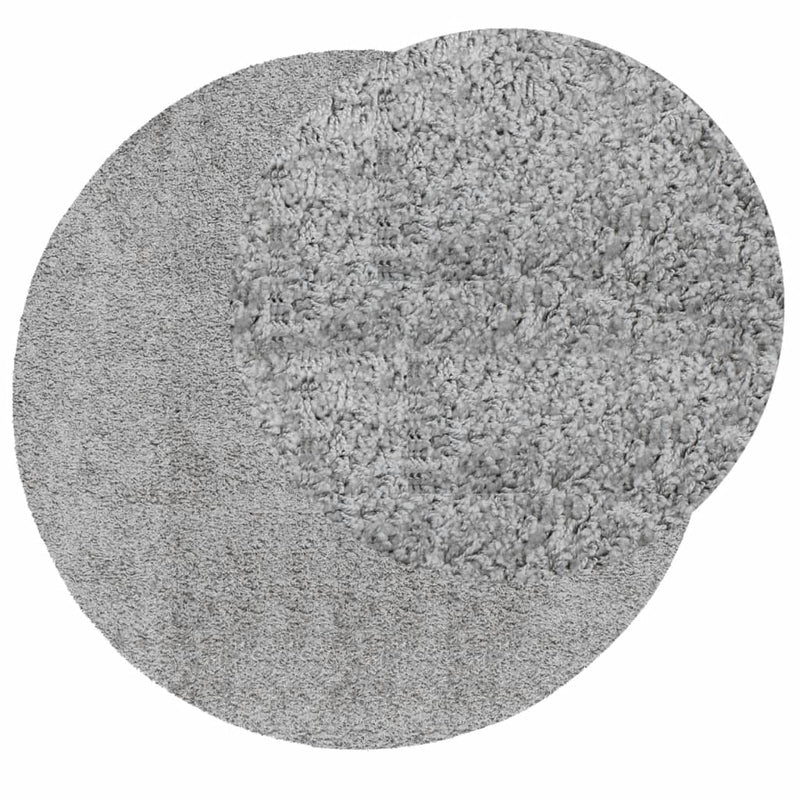 Load image into Gallery viewer, Vidaxl vloerkleed pamplona shaggy hoogpolig modern ø 80 cm grijs
