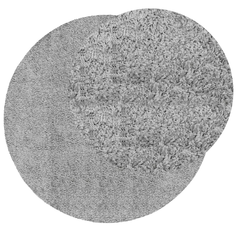 Load image into Gallery viewer, Vidaxl vloerkleed pamplona shaggy hoogpolig modern ø 100 cm grijs

