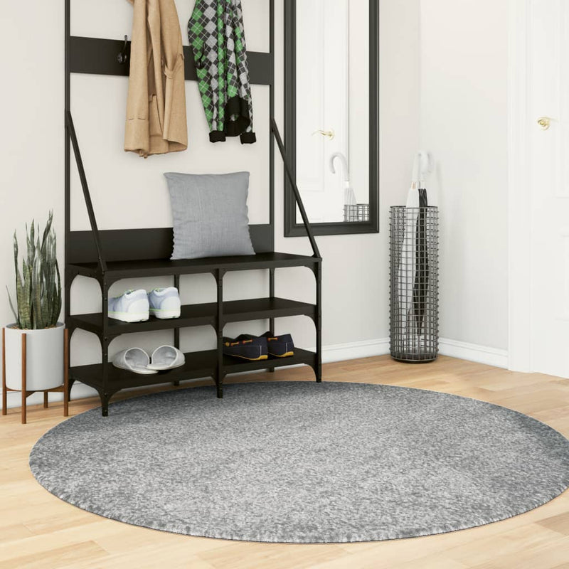 Load image into Gallery viewer, Vidaxl vloerkleed pamplona shaggy hoogpolig modern ø 160 cm groen
