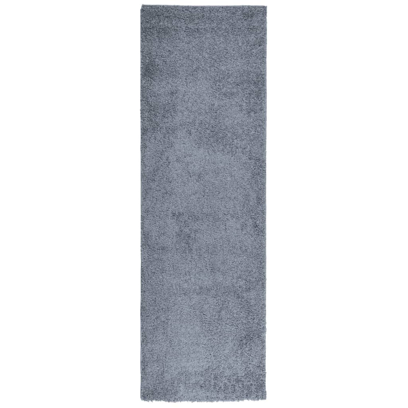 Load image into Gallery viewer, Vidaxl vloerkleed pamplona shaggy hoogpolig modern 80x250 cm blauw
