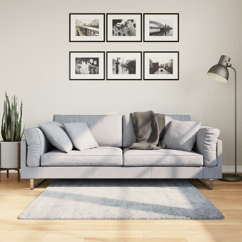 Load image into Gallery viewer, Vidaxl vloerkleed pamplona shaggy hoogpolig modern 120x120 cm blauw
