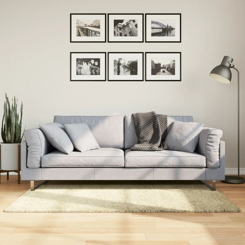 Load image into Gallery viewer, Vidaxl vloerkleed pamplona shaggy hoogpolig modern 80x150 cm goudkleur

