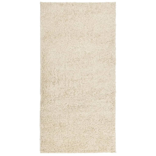 Vidaxl vloerkleed pamplona shaggy hoogpolig modern 100x200 cm goud