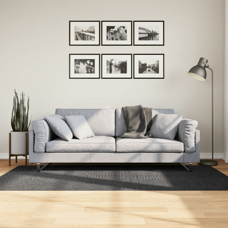 Load image into Gallery viewer, Vidaxl vloerkleed iza laagpolig scandinavisch 100x200 cm antraciet
