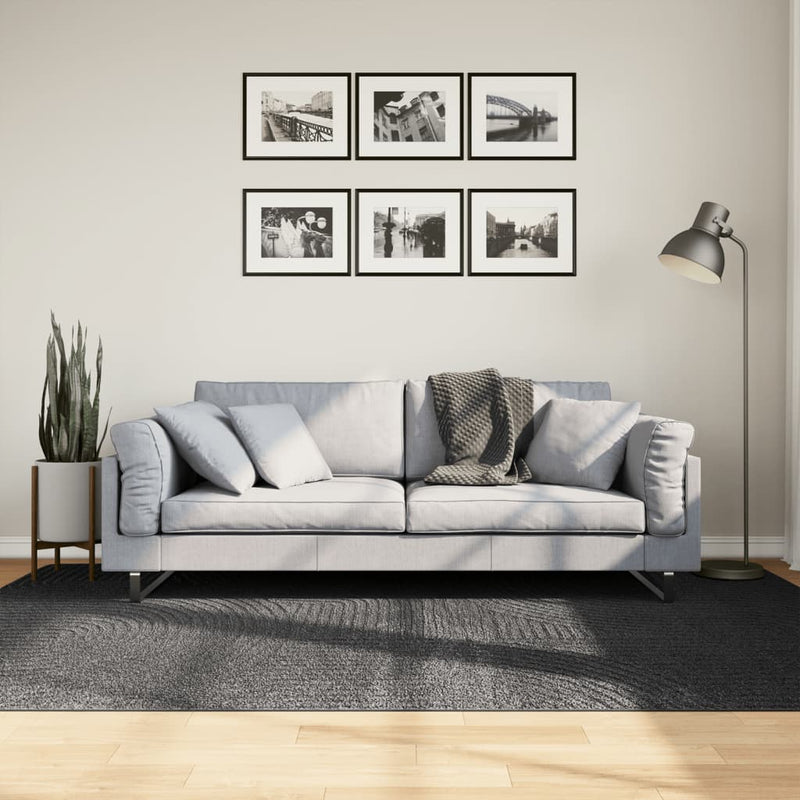 Load image into Gallery viewer, Vidaxl vloerkleed iza laagpolig scandinavisch 160x230 cm antraciet
