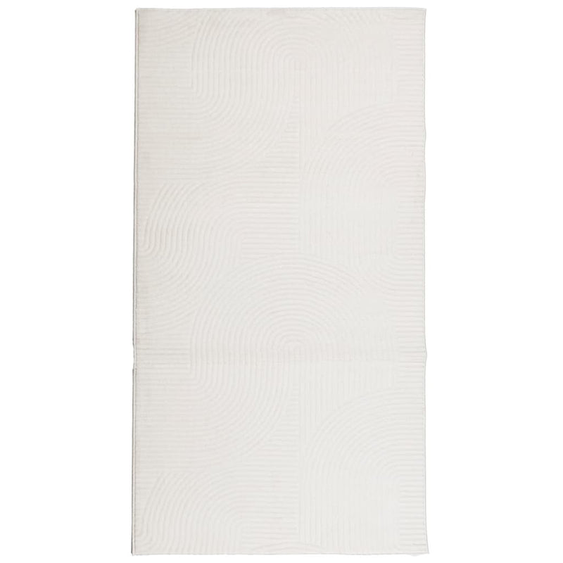 Load image into Gallery viewer, Vidaxl vloerkleed iza laagpolig scandinavisch 80x150 cm crèmekleurig
