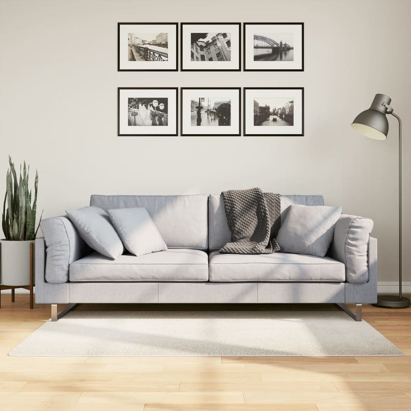 Load image into Gallery viewer, Vidaxl vloerkleed iza laagpolig scandinavisch 80x150 cm crèmekleurig
