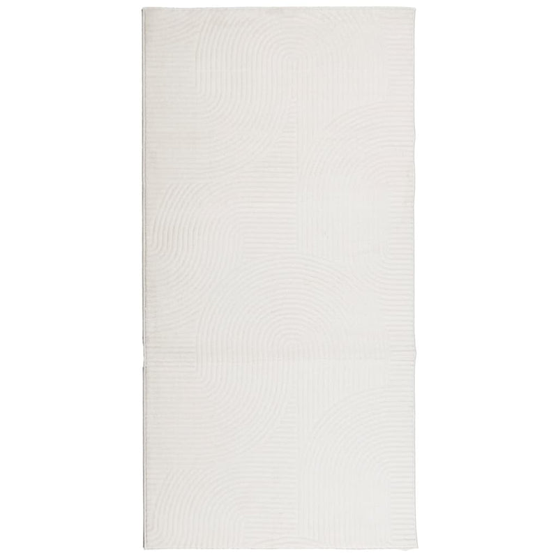 Load image into Gallery viewer, Vidaxl vloerkleed iza laagpolig scandinavisch 100x200 cm crèmekleurig
