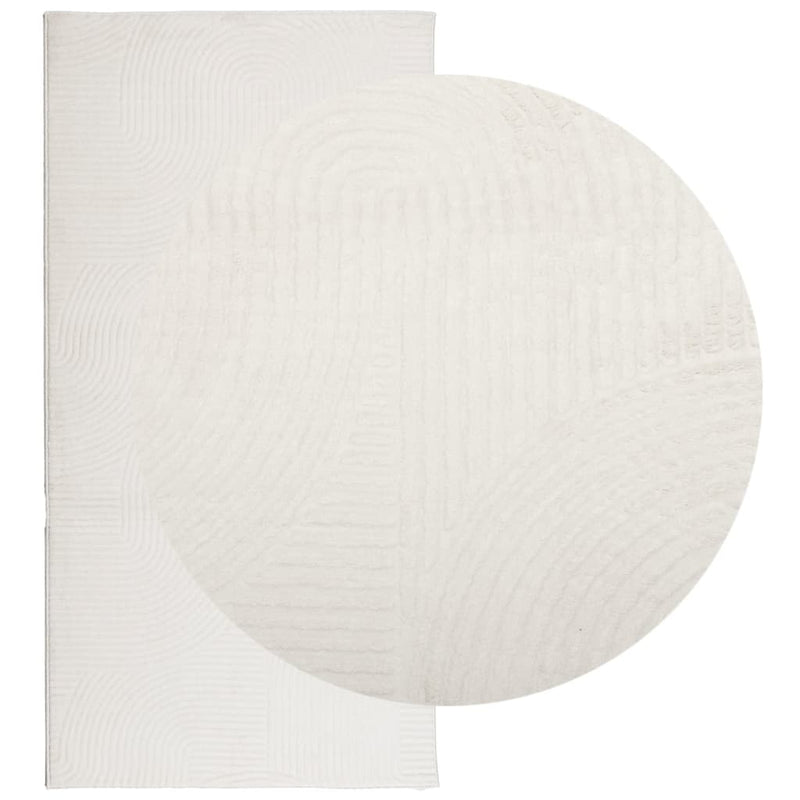 Load image into Gallery viewer, Vidaxl vloerkleed iza laagpolig scandinavisch 100x200 cm crèmekleurig
