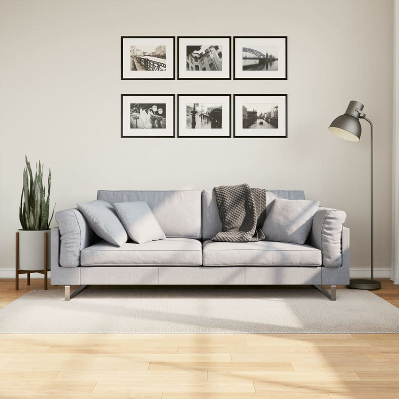 Load image into Gallery viewer, Vidaxl vloerkleed iza laagpolig scandinavisch 100x200 cm crèmekleurig
