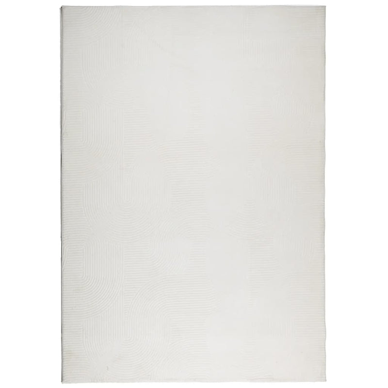 Load image into Gallery viewer, Vidaxl vloerkleed iza laagpolig scandinavisch 140x200 cm crèmekleurig
