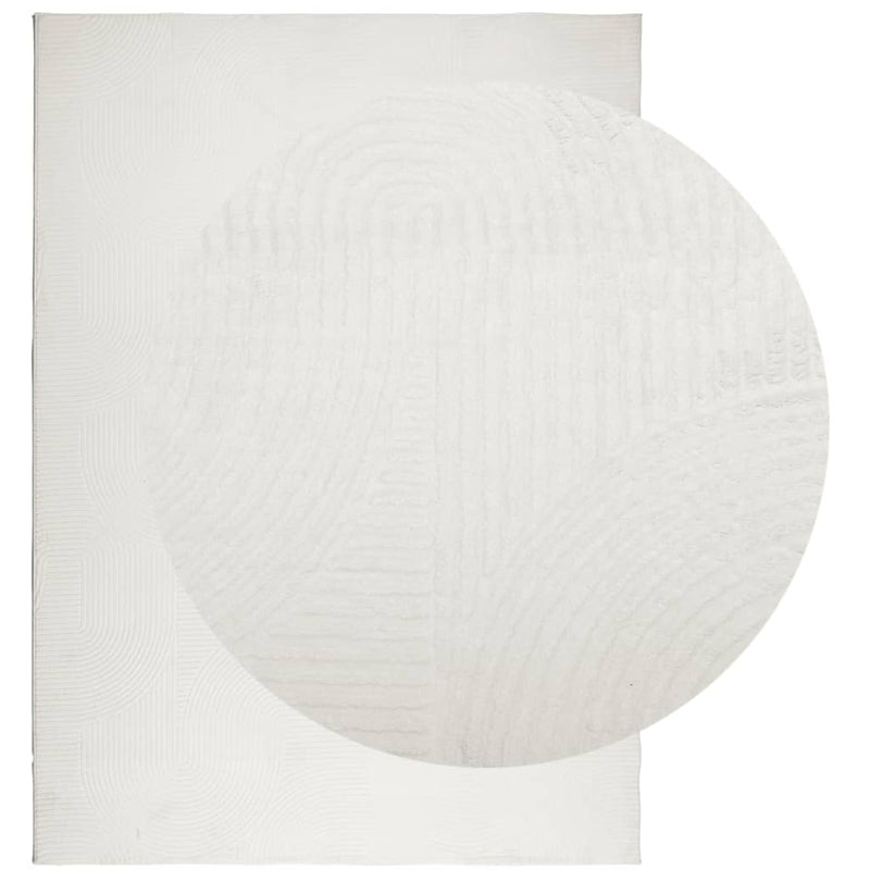 Load image into Gallery viewer, Vidaxl vloerkleed iza laagpolig scandinavisch 200x280 cm crèmekleurig
