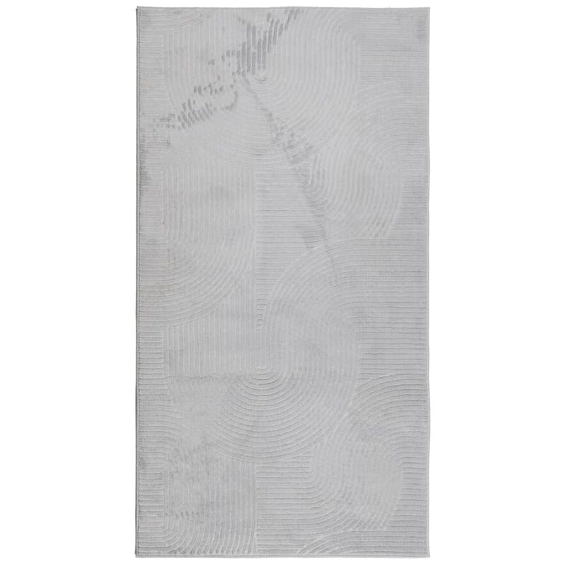 Load image into Gallery viewer, Vidaxl vloerkleed iza laagpolig scandinavisch 80x150 cm grijs
