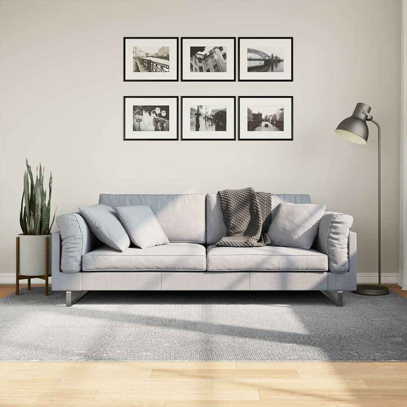 Load image into Gallery viewer, Vidaxl vloerkleed iza laagpolig scandinavisch 160x230 cm grijs
