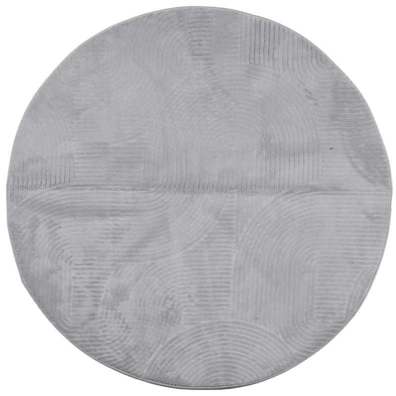 Load image into Gallery viewer, Vidaxl vloerkleed iza laagpolig scandinavisch ø 160 cm grijs
