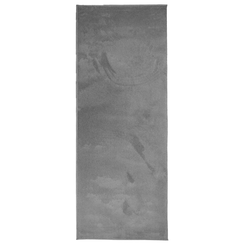 Load image into Gallery viewer, Vidaxl vloerkleed oviedo laagpolig 80x200 cm antracietkleurig

