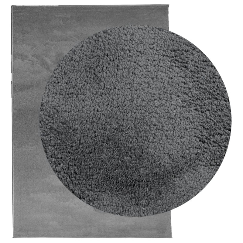 Load image into Gallery viewer, Vidaxl vloerkleed oviedo laagpolig 120x170 cm antracietkleurig
