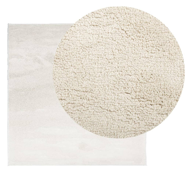 Load image into Gallery viewer, Vidaxl vloerkleed oviedo laagpolig 120x120 cm beige
