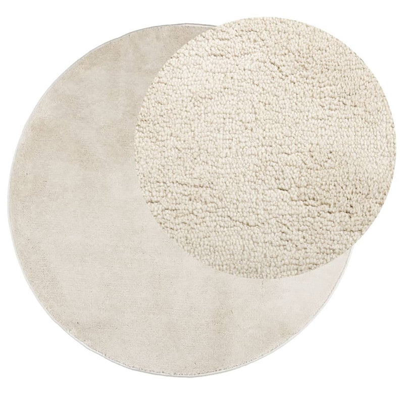 Load image into Gallery viewer, VidaXL Vloerkleed OVIEDO laagpolig Ø 280 cm beige
