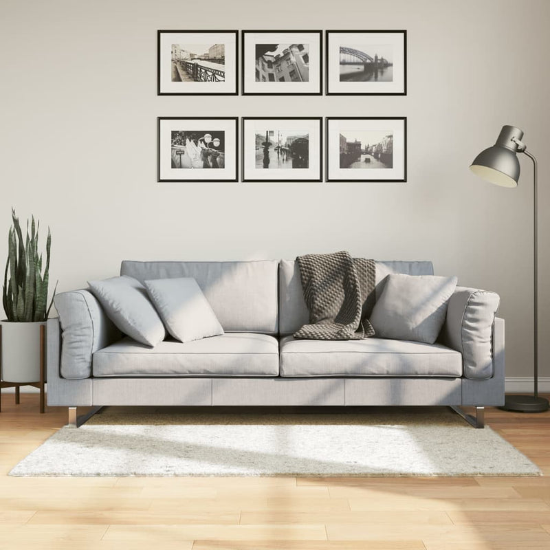 Load image into Gallery viewer, Vidaxl vloerkleed oviedo laagpolig 80x150 cm crèmekleurig
