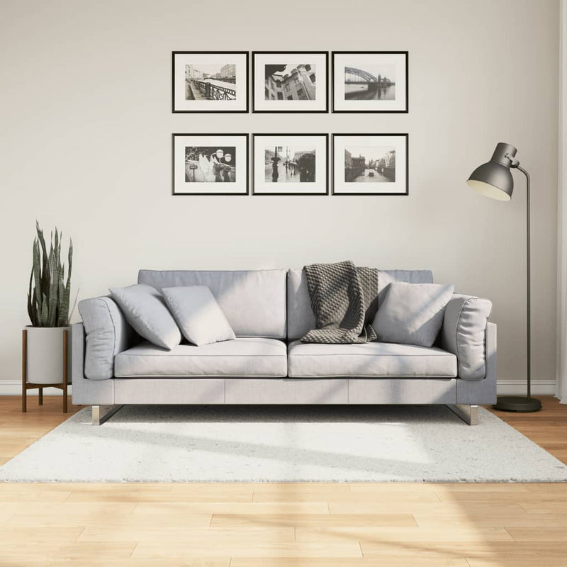 Load image into Gallery viewer, Vidaxl vloerkleed oviedo laagpolig 120x120 cm crèmekleurig
