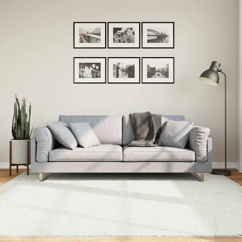 Load image into Gallery viewer, Vidaxl vloerkleed oviedo laagpolig 200x200 cm crèmekleurig
