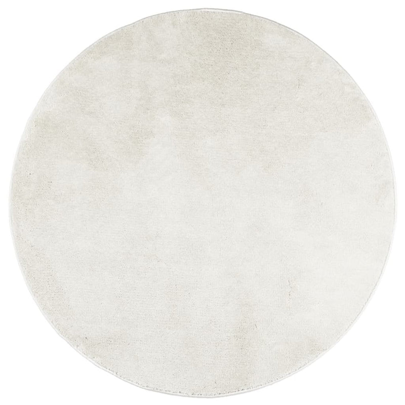 Load image into Gallery viewer, Vidaxl vloerkleed oviedo laagpolig ø 200 cm crèmekleurig

