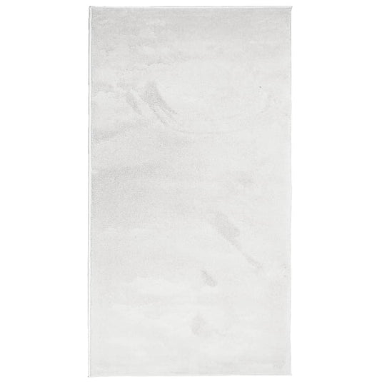 Vidaxl vloerkleed oviedo laagpolig 80x150 cm grijs
