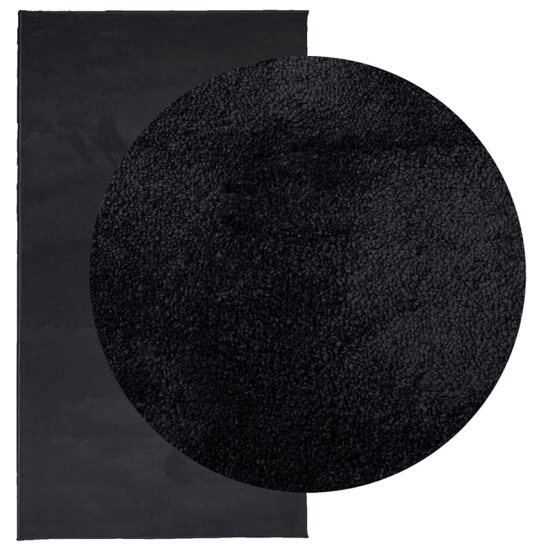 Load image into Gallery viewer, Vidaxl vloerkleed oviedo laagpolig 80x150 cm zwart
