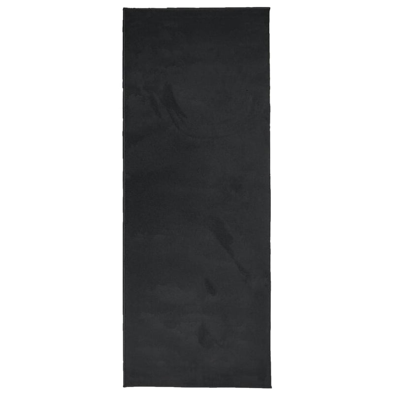 Load image into Gallery viewer, VidaXL Vloerkleed OVIEDO laagpolig 80x200 cm zwart
