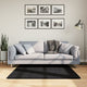 Vidaxl vloerkleed oviedo laagpolig 120x120 cm zwart