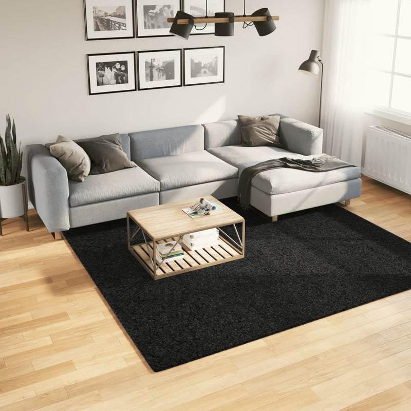 Load image into Gallery viewer, Vidaxl vloerkleed oviedo laagpolig 240x240 cm zwart
