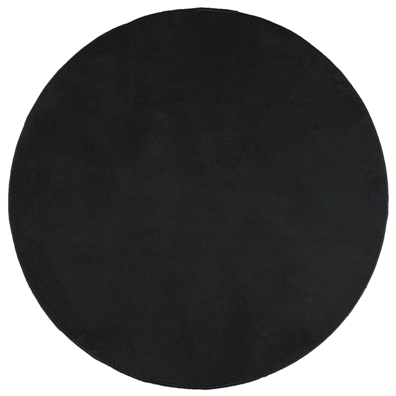 Load image into Gallery viewer, VidaXL Vloerkleed OVIEDO laagpolig Ø 240 cm zwart
