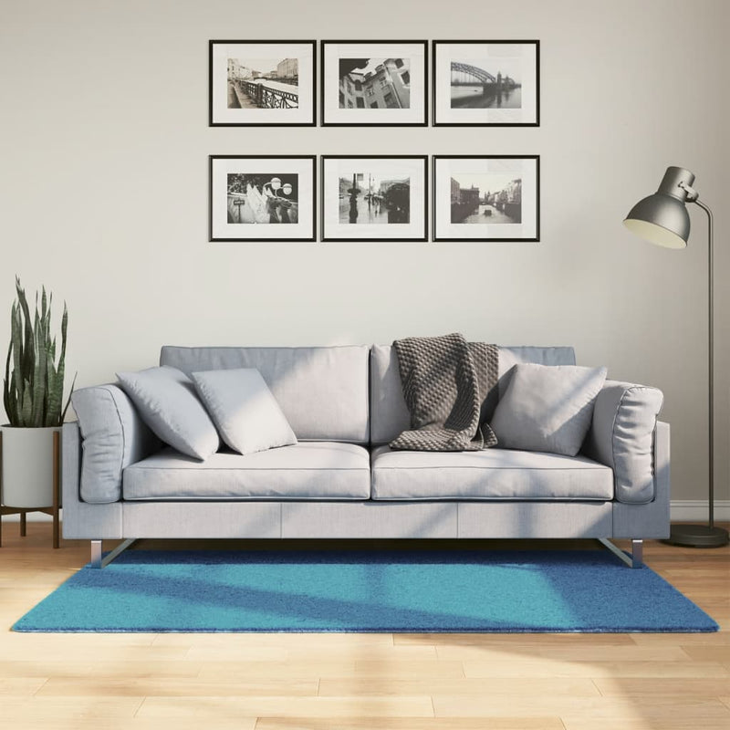 Load image into Gallery viewer, Vidaxl vloerkleed oviedo laagpolig 80x150 cm turquoise
