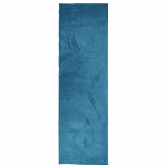 Vidaxl vloerkleed oviedo laagpolig 80x250 cm turquoise