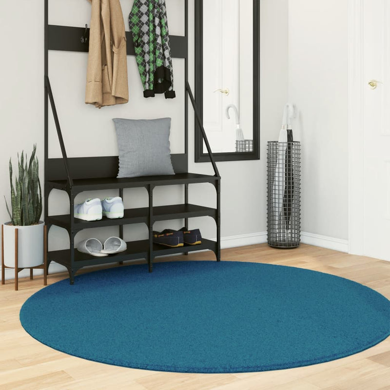 Load image into Gallery viewer, Vidaxl vloerkleed oviedo laagpolig ø 160 cm turquoise
